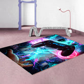 3D Game Console Handle Carpet Decorative Blanket